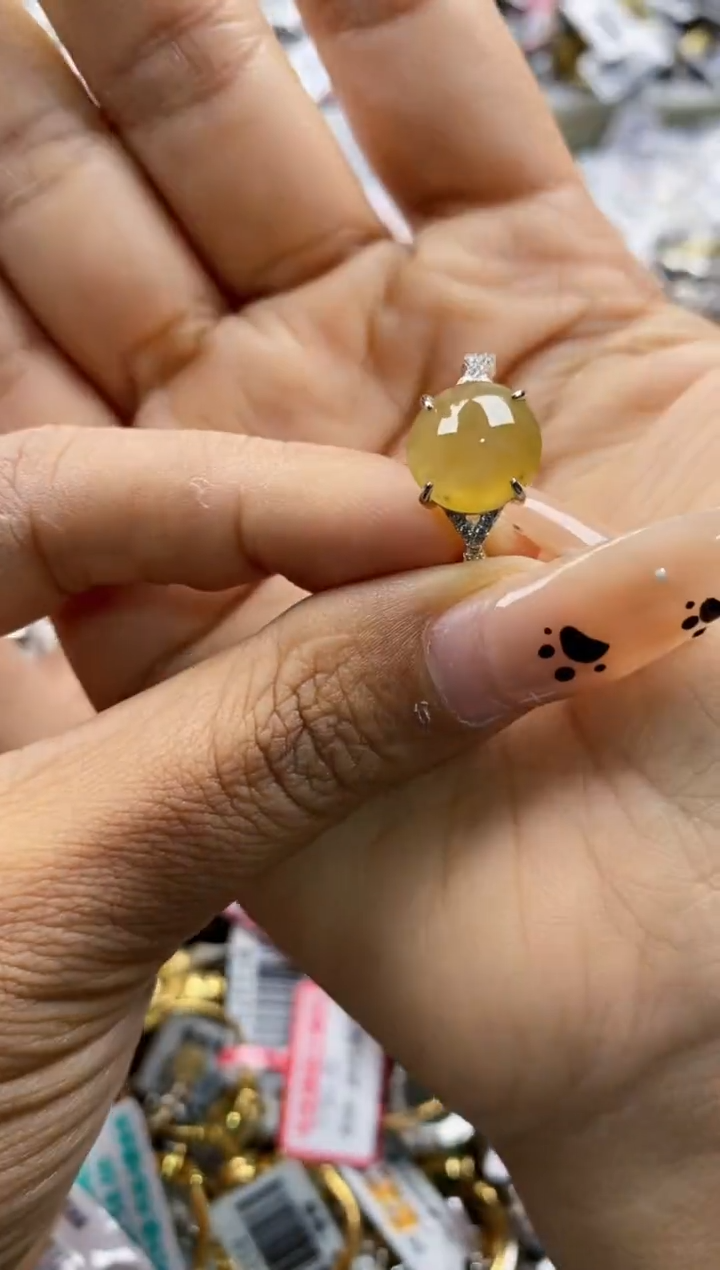 翡翠戒指银S925镶嵌100000   5