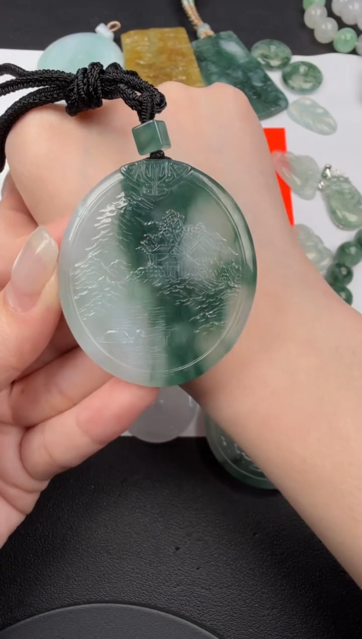 吊坠(不含链)未镶嵌翡翠翡翠饰品-237