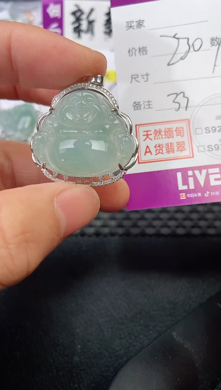 颈饰银S925镶嵌翡翠徐**呀·