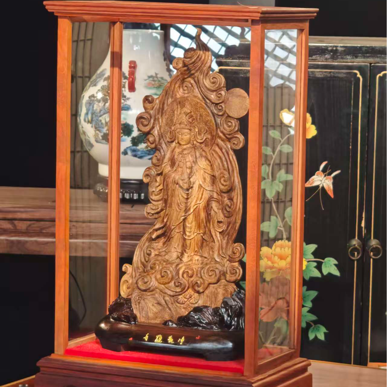 J摆件【文莱沉香观音】