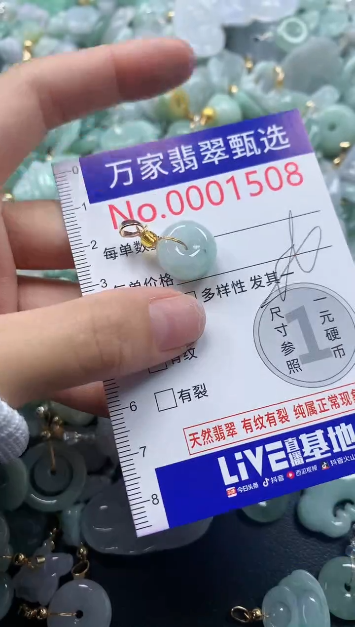 吊坠(不含链)未镶嵌翡翠1508