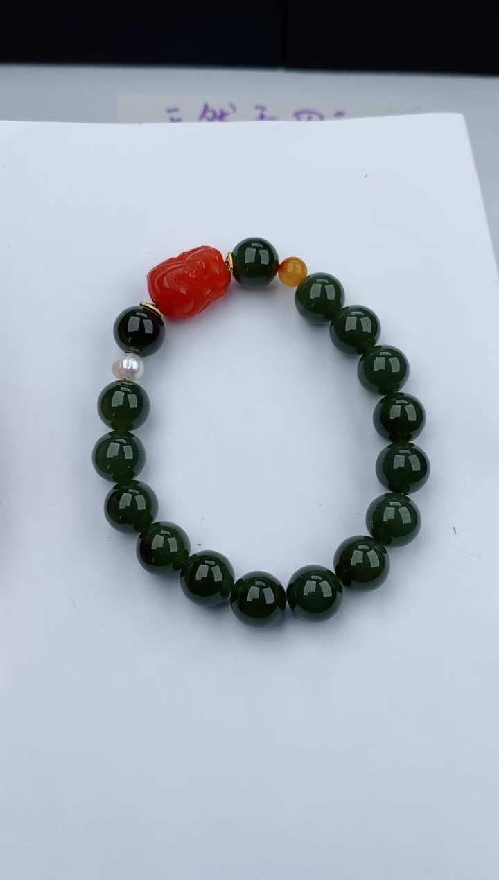 【闪购商品】和田玉手串未镶嵌555碎玉微色差T