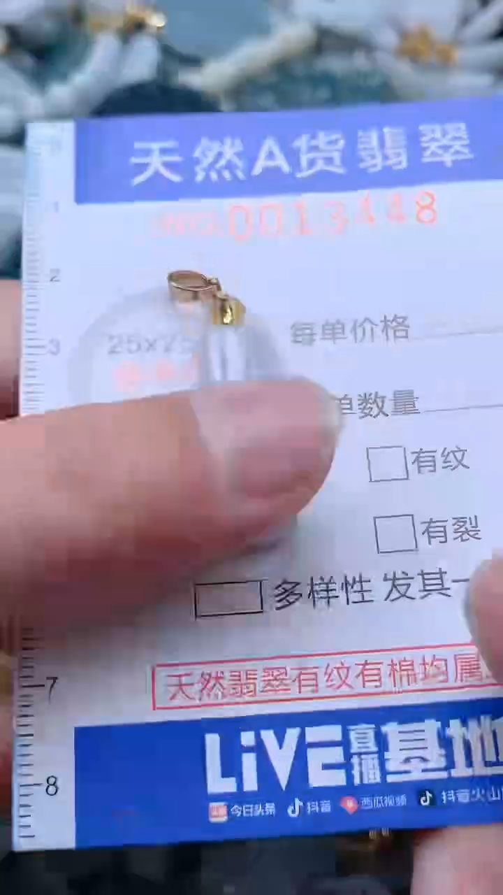 翡翠未镶嵌吊坠(不含链)1