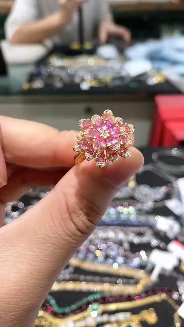 【闪购商品】蓝宝石戒指银S925镶嵌戒指