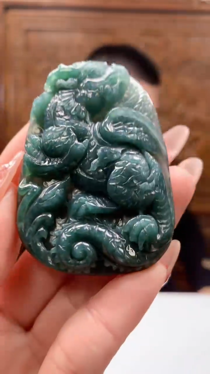 【闪购商品】定制翡翠未镶嵌1072ry-毛货挂件29