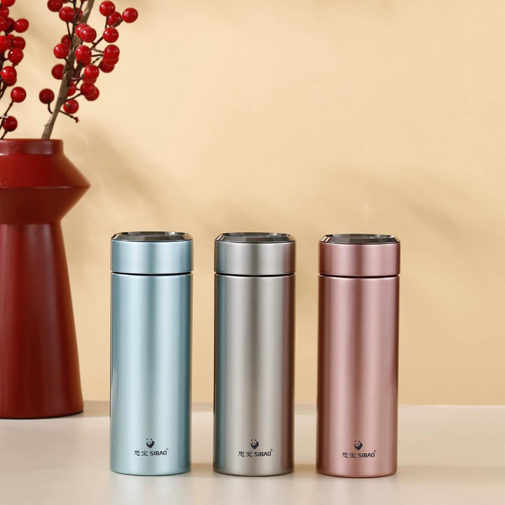 SIBAO/思宝双龙A7A8男女士304不锈钢车载便携水杯商务真空杯茶杯