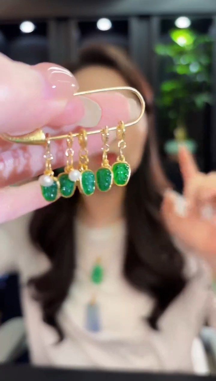 吊坠(不含链)未镶嵌翡翠叶子 翡翠/多样性发货/一件