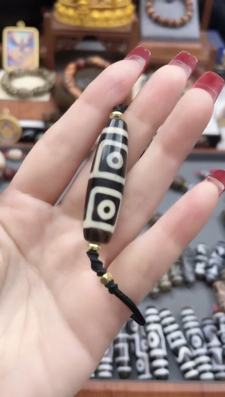 【闪购商品】玛瑙/玉髓珠珠未镶嵌聚缘地门四眼