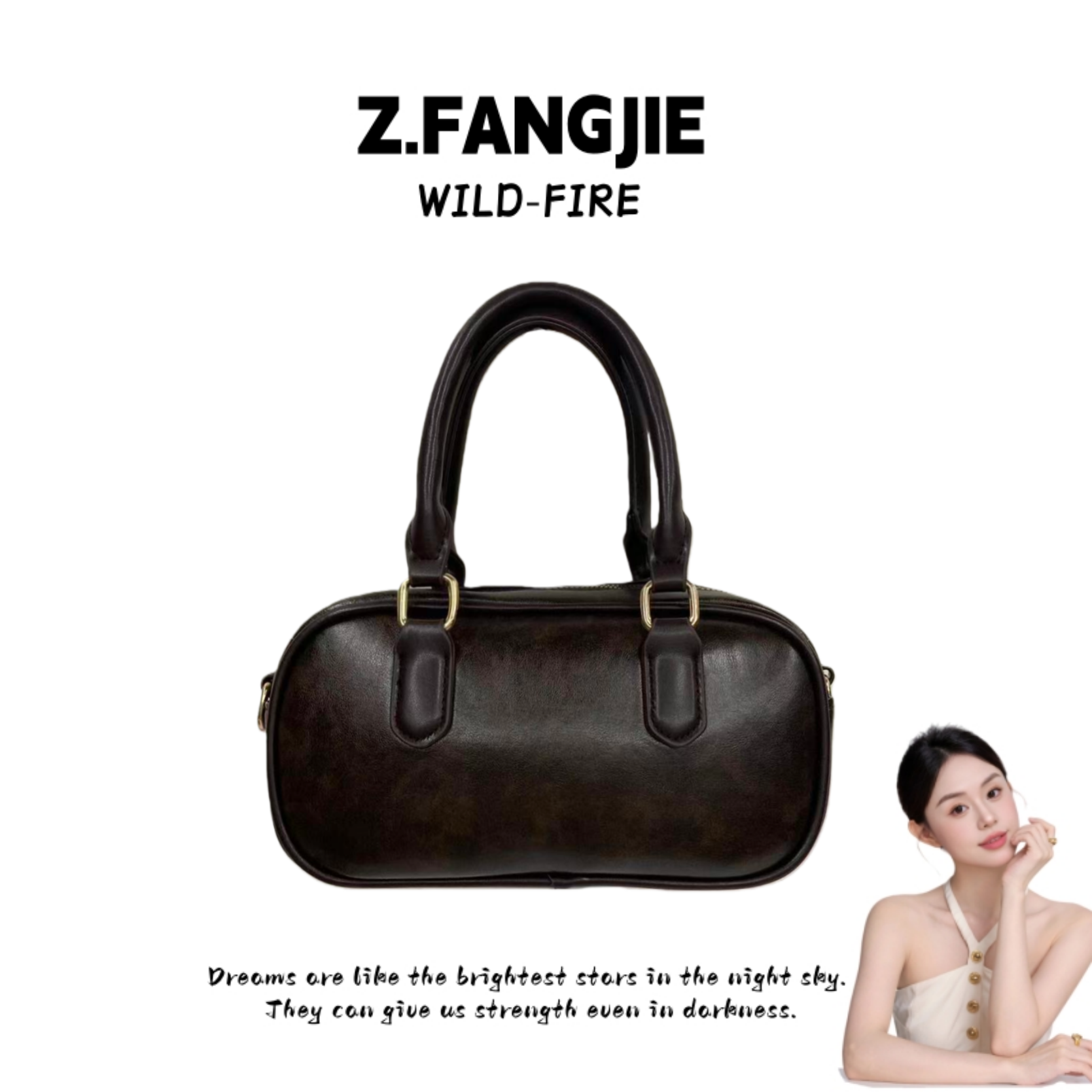 超火小众包包女2025新款秋冬复古百搭斜挎小方包手提保龄球枕头包