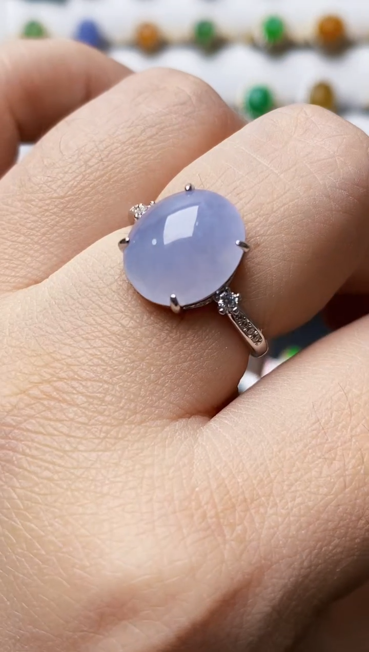 银S925镶嵌戒指翡翠0526