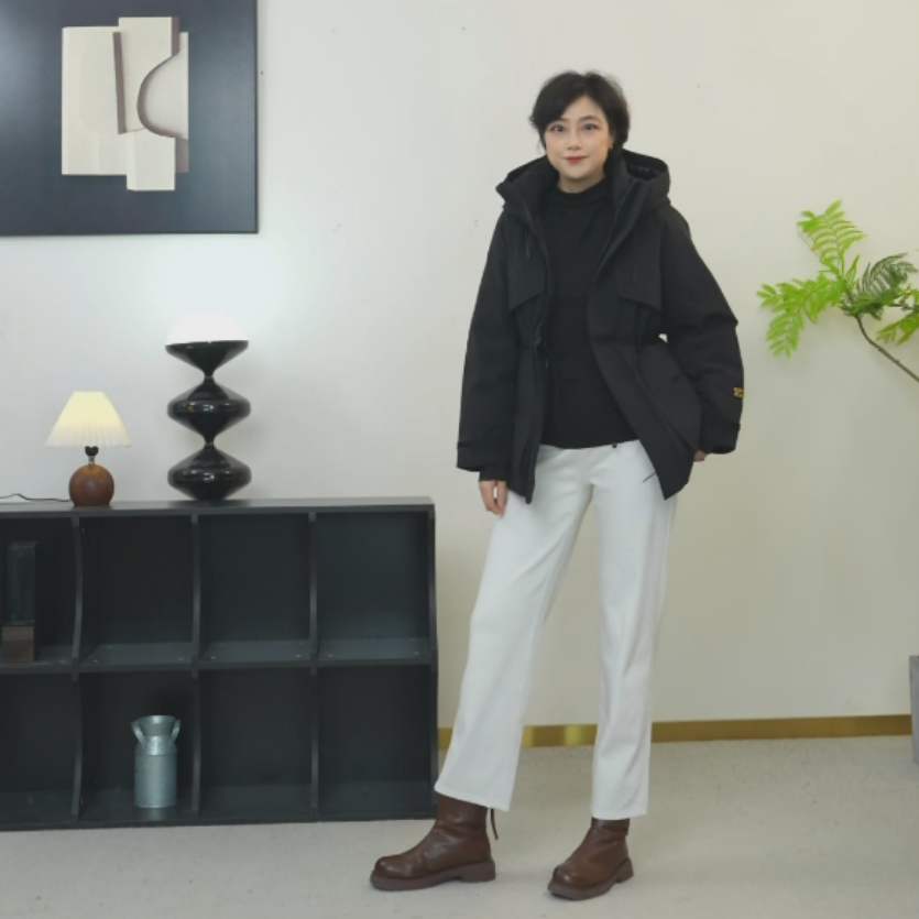 【U.M】风雪盾一手长连帽鹅绒服保暖新国标90白鹅绒匈牙利飞天鹅绒