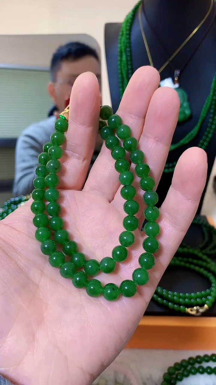 和田玉（碧玉）未镶嵌项链8