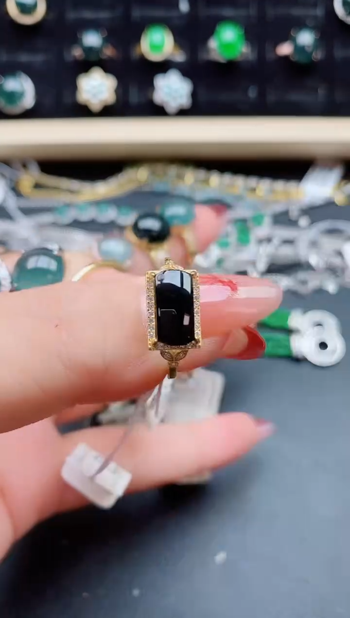 【闪购商品】翡翠戒指银S925镶嵌321321