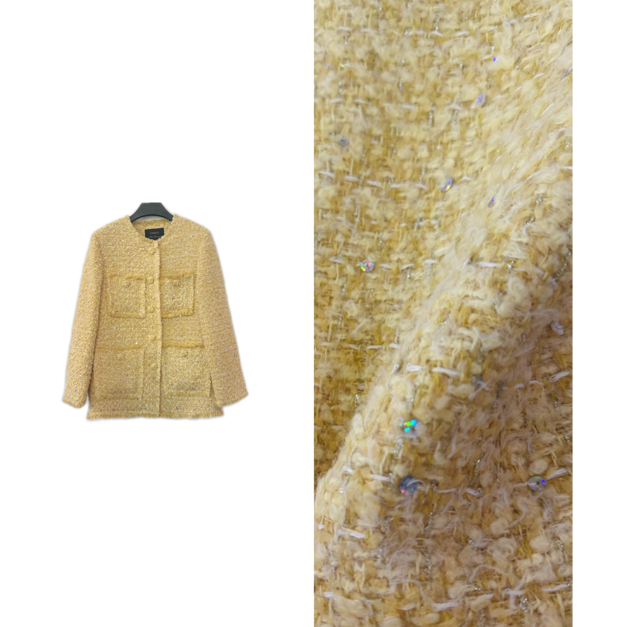 【单身日记】25新款手工纺绵羊毛毛呢名媛时尚外套