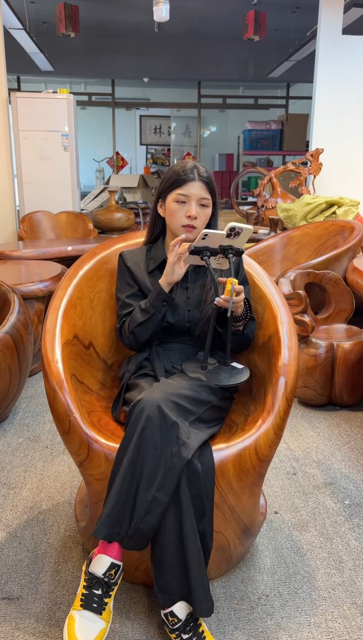 木香樟木创意主人椅