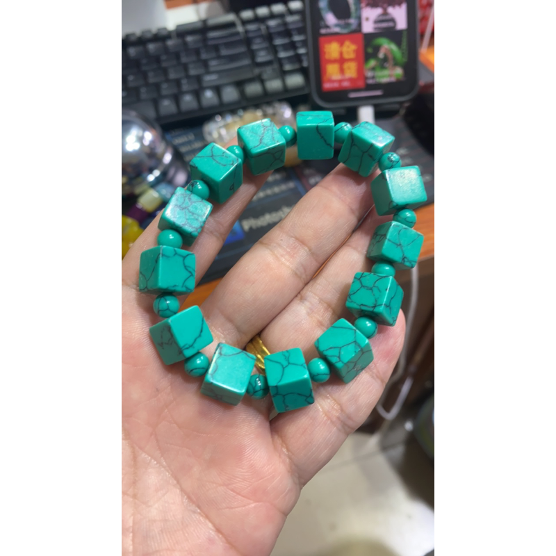 D 585  方糖绿手串