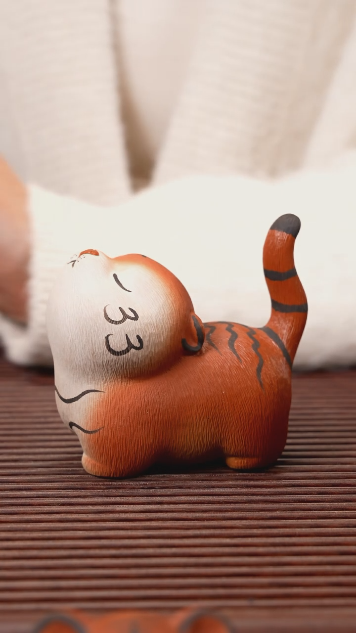 【闪购商品】紫砂茶宠傲娇萌虎