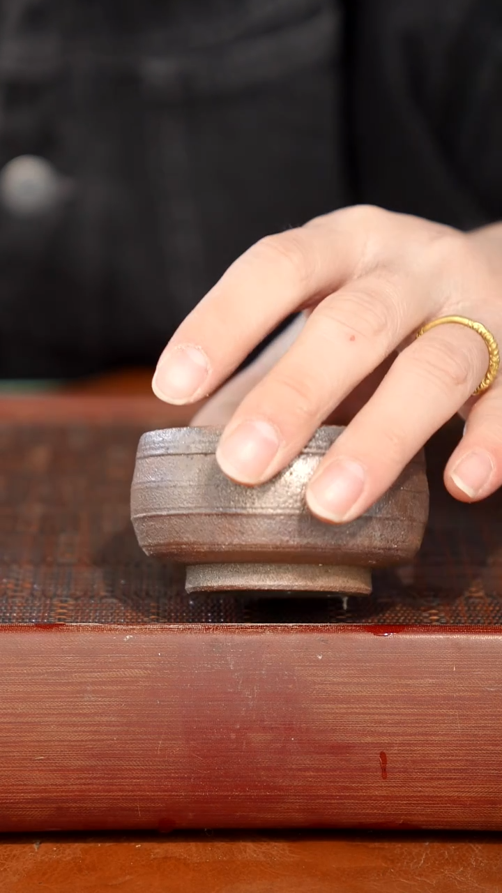 陶瓷奢瓷/瑞寅柴烧茶器（杯子）446微瑕