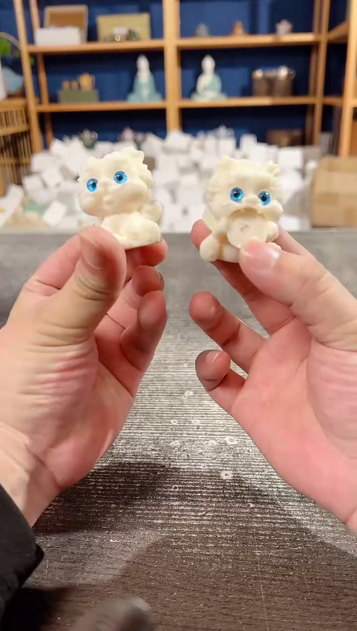 【闪购商品】其他象牙果貔貅摆件2只装