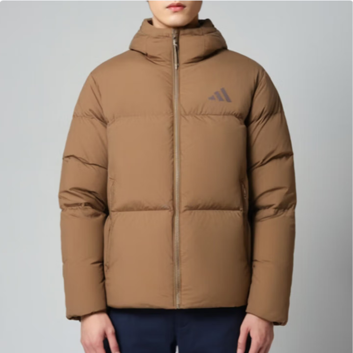 【滔搏联动】Adidas阿迪达斯双旦礼男女鸭绒连帽防风羽绒服JV6189