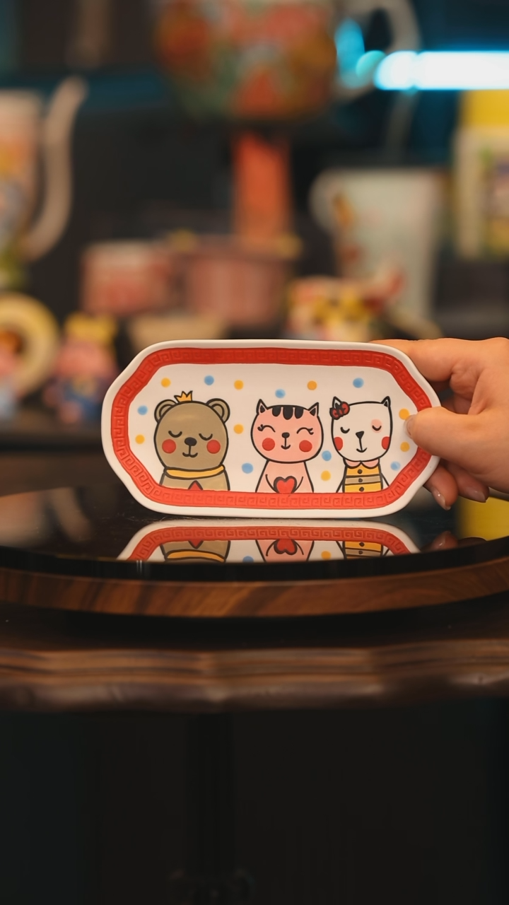 【闪购商品】摆件景德镇釉下彩绘设计师款陶瓷