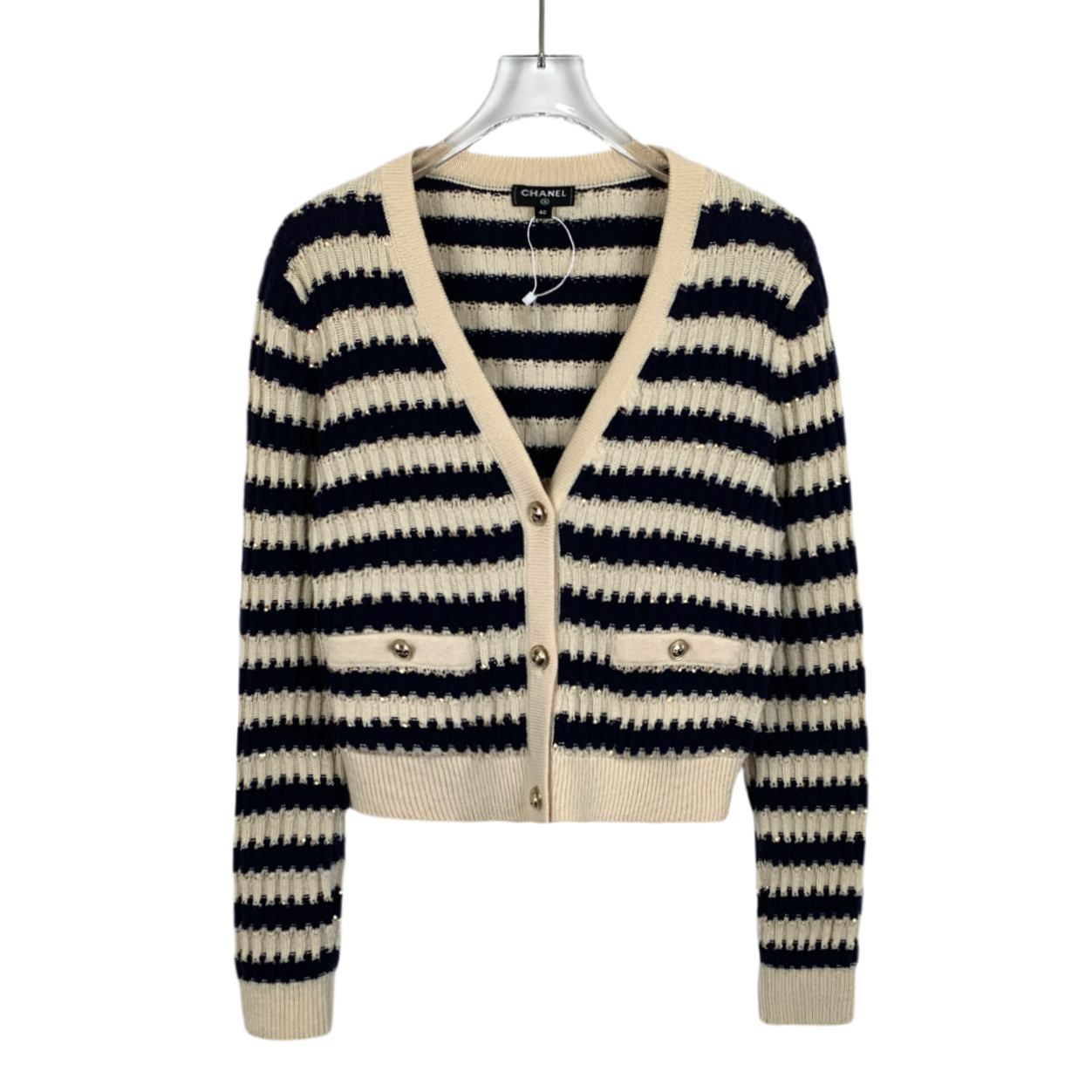 99新 Chanel/香奈儿 JJ-H14642针织开衫外套 40 M码