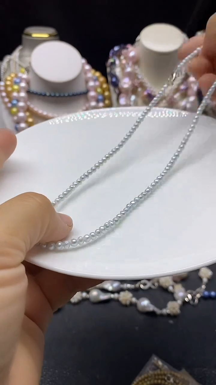 颈饰未镶嵌淡水珍珠多人