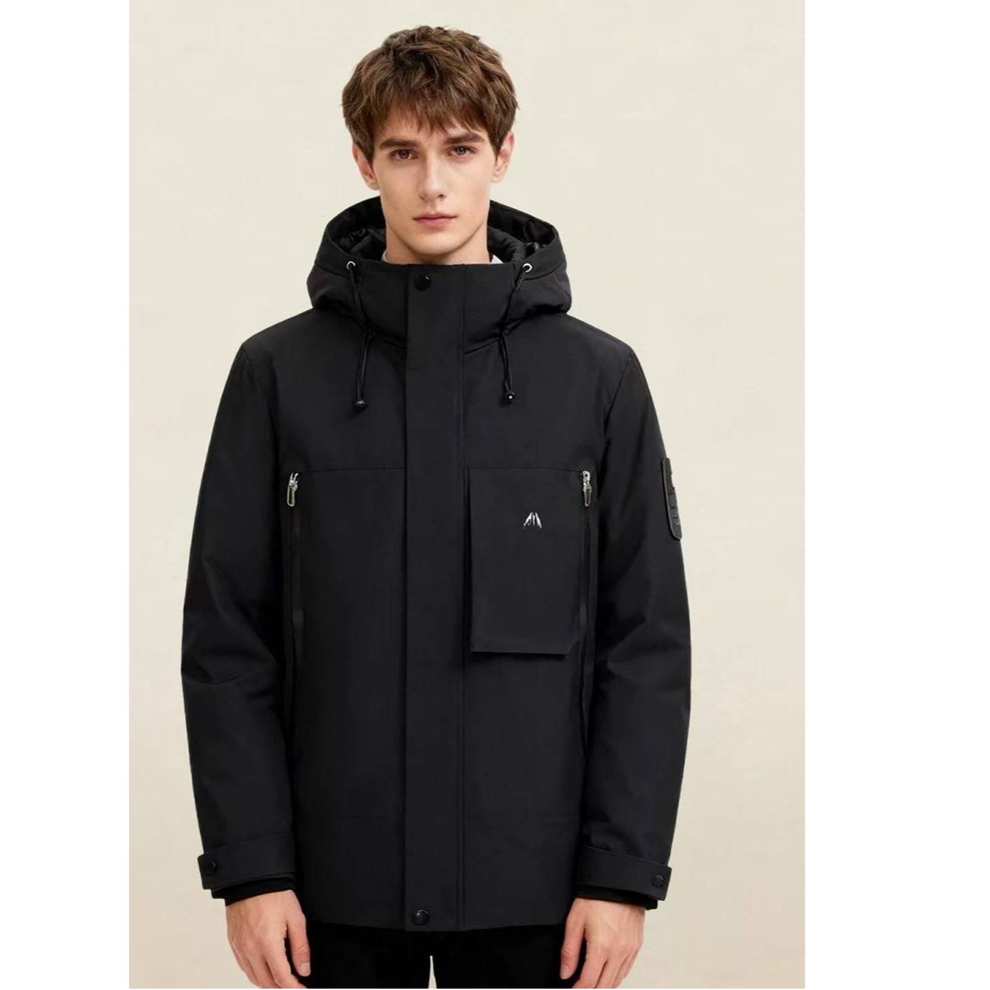 【800】青少年冬款连帽白鸭绒羽绒服JHS