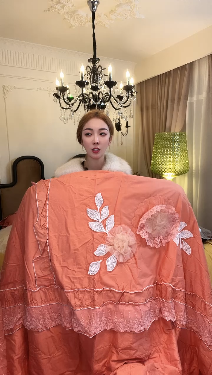 棉绒一*梅浪漫满屋 橙 标准