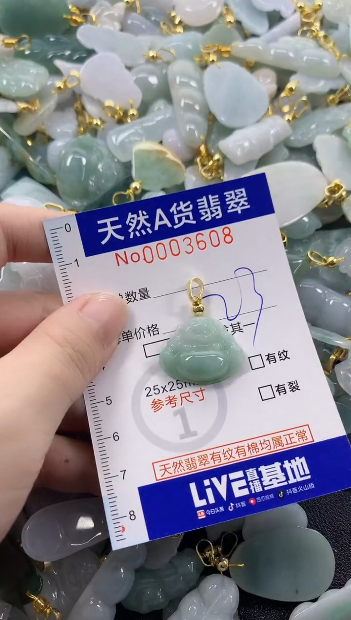 颈饰未镶嵌翡翠天然A货翡翠