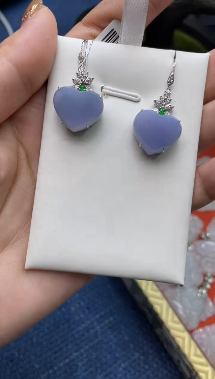 【闪购商品】定制翡翠18K金镶嵌DDH82657/发一对