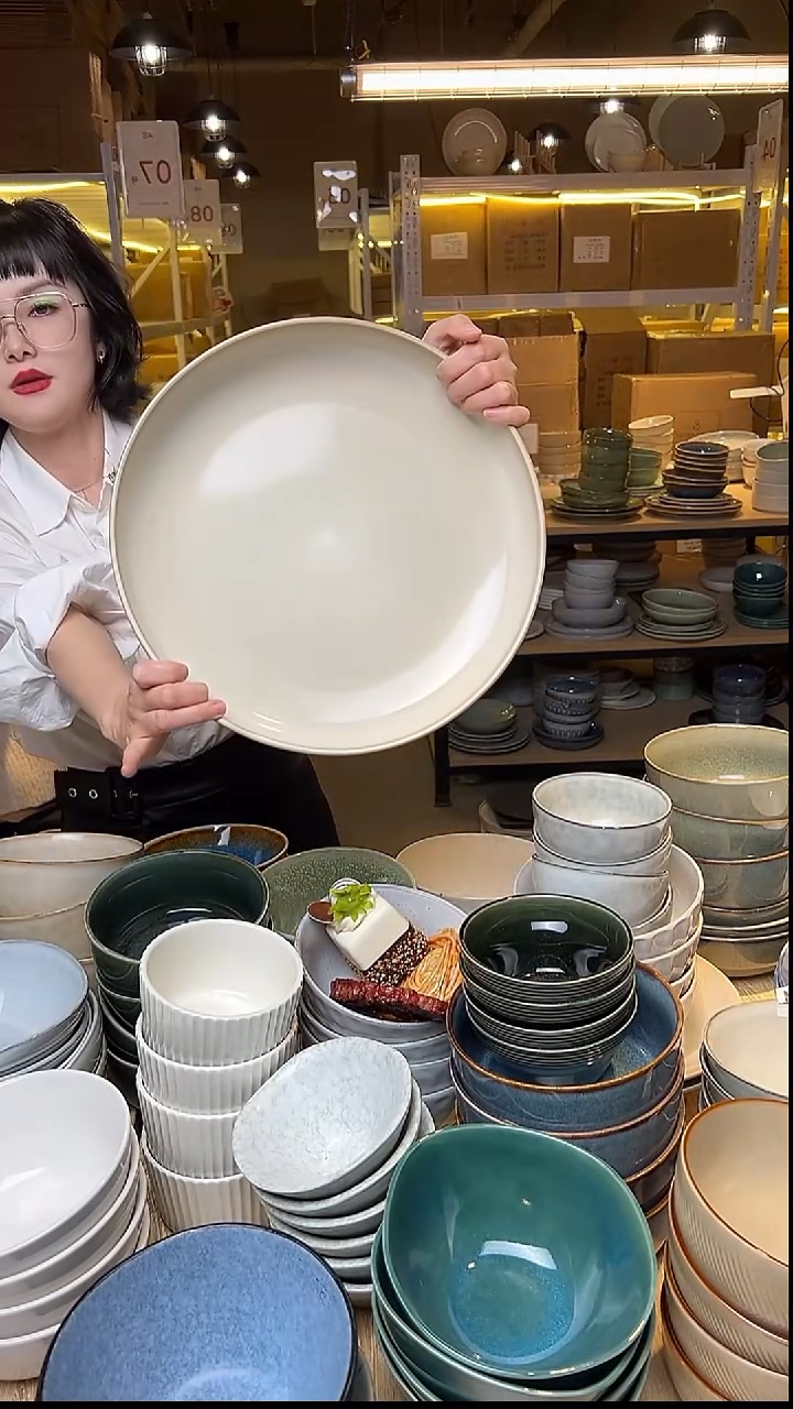 瓷235外贸尾货窑变釉下彩默认微瑕