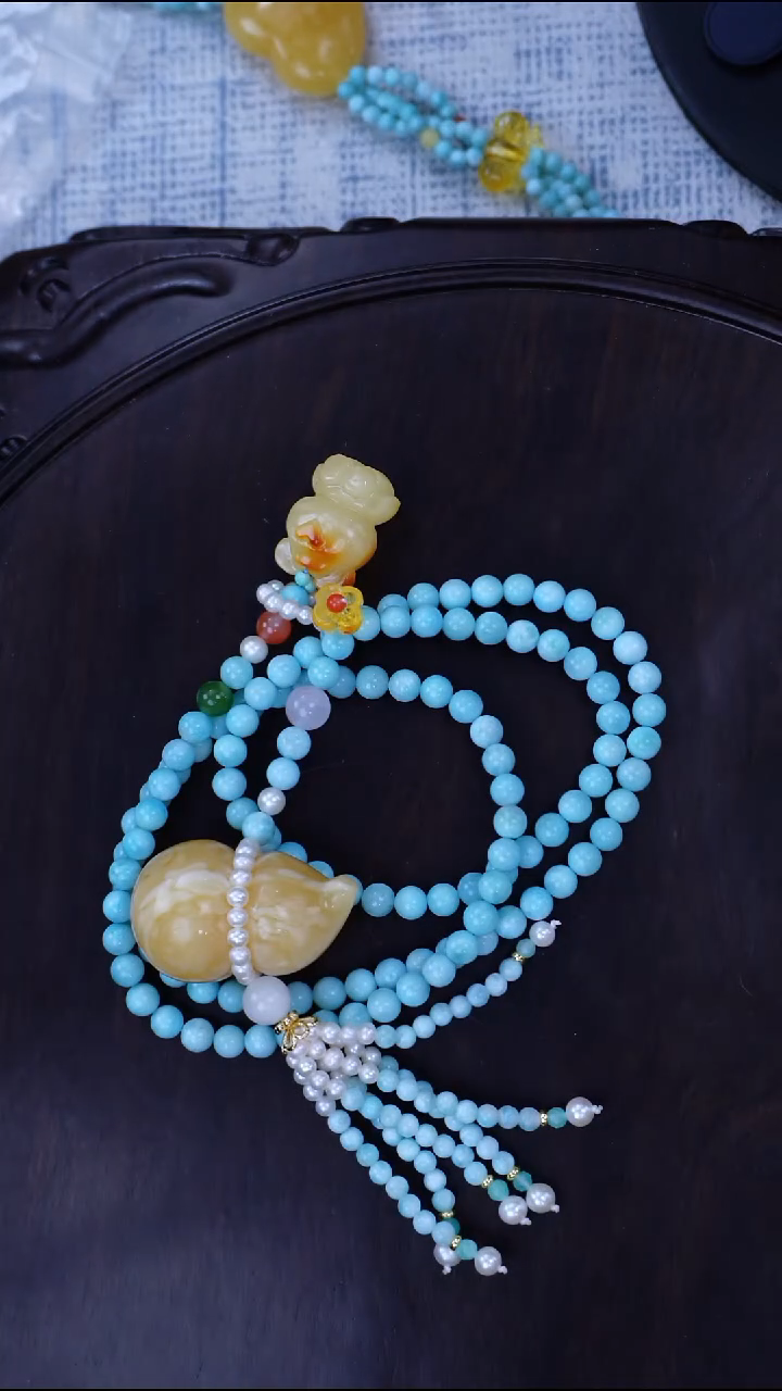 蜜蜡颈饰未镶嵌12.27日 多样性发一