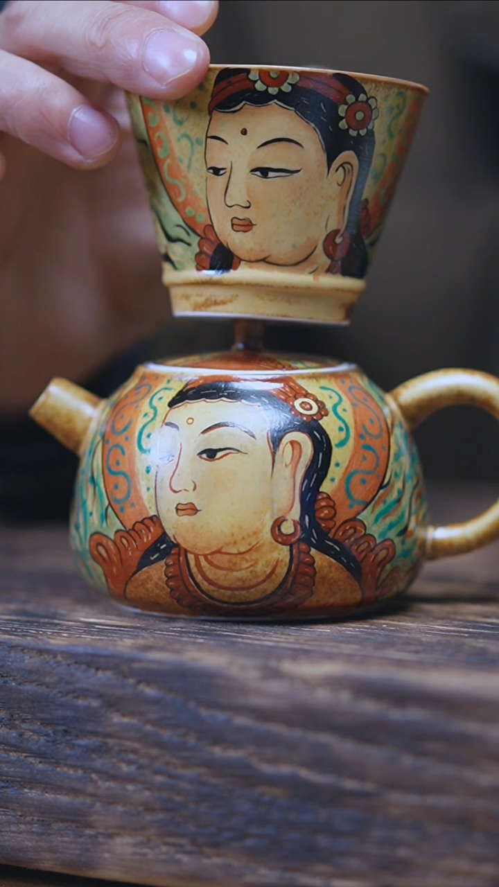 【闪购商品】景德镇手绘唐卡菩萨套