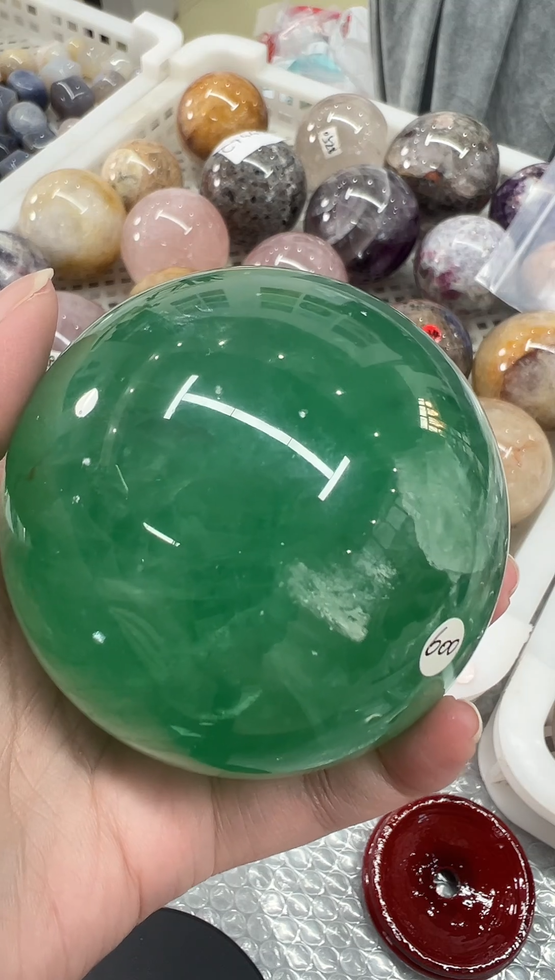 未镶嵌珠宝半成品水晶 S311 约7.6cm