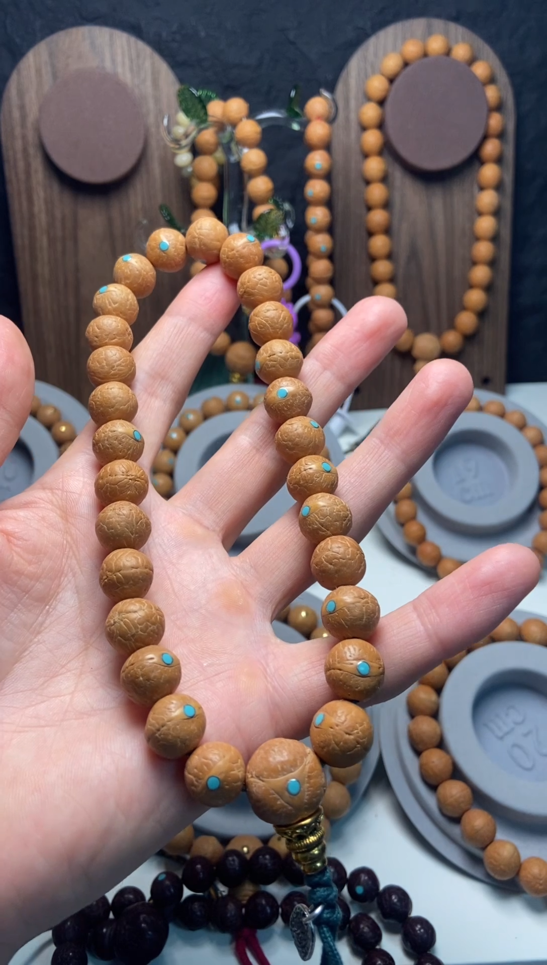 手串凤眼菩提12松钉手持