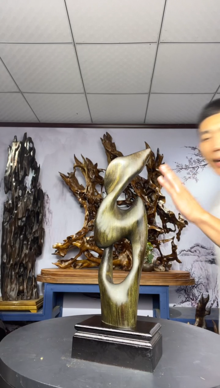 金丝楠木雕款缘金丝楠木工艺品摆件