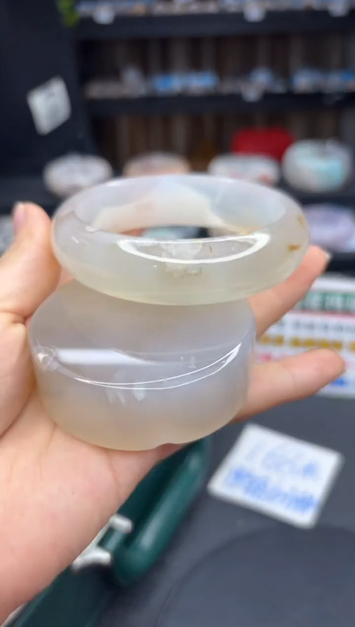 【闪购商品】石英质玉手镯未镶嵌2321（62圈赠送镯心）