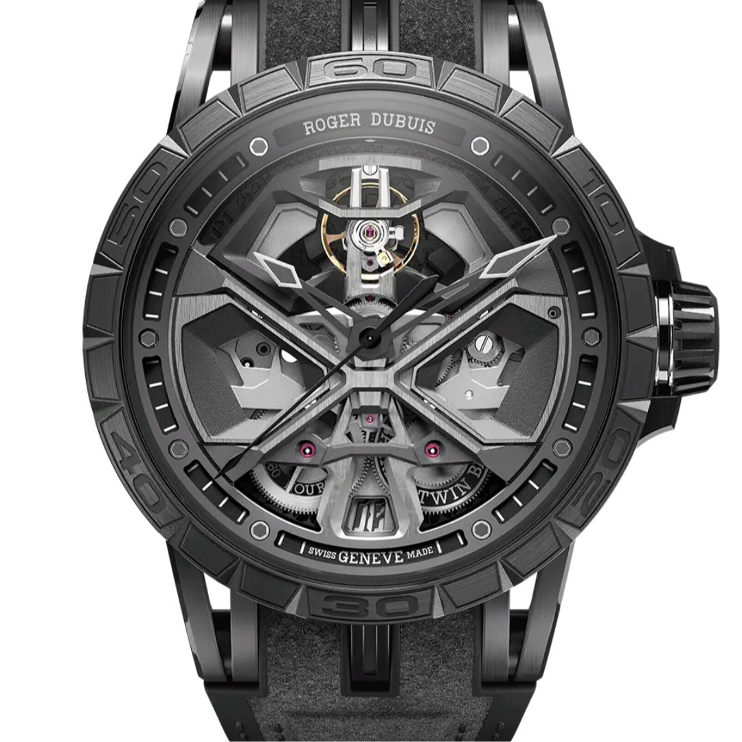 99新 ROGER DUBUIS/罗杰杜彼 哈奢馆/名表/BEX0829/45mm/单表