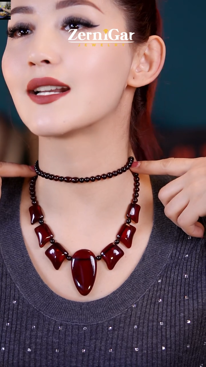 【闪购商品】琥珀颈饰未镶嵌天然琥珀项链