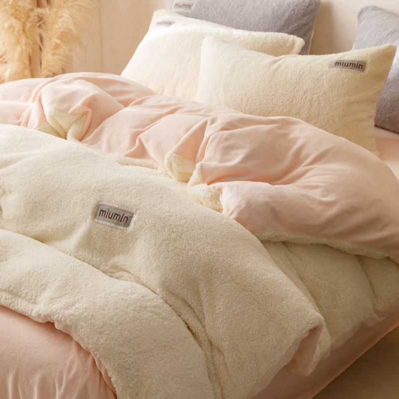 【元气泰迪】冬季牛奶绒泰迪绒刺绣四件套小清新