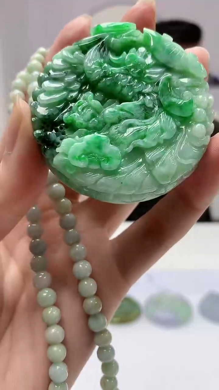 【闪购商品】定制翡翠未镶嵌5152zm-毛货挂件凤凰118