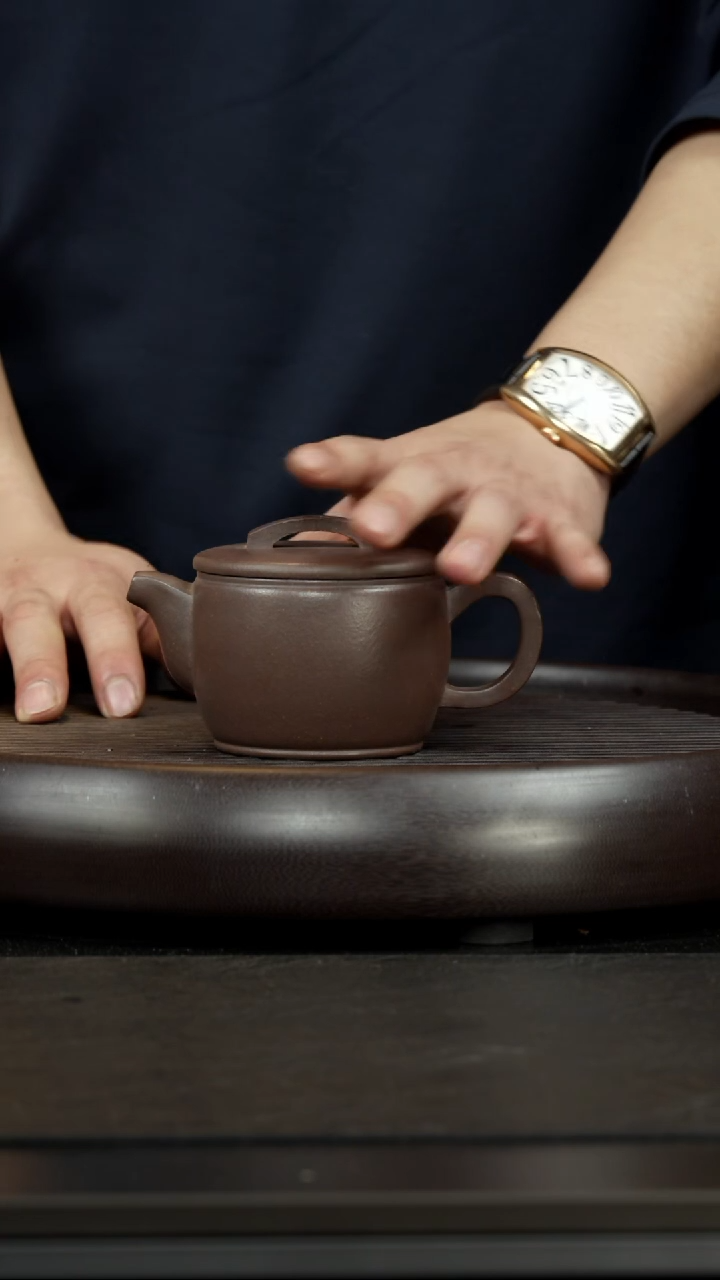 【闪购商品】紫砂茶杯古天青 汉瓦壶