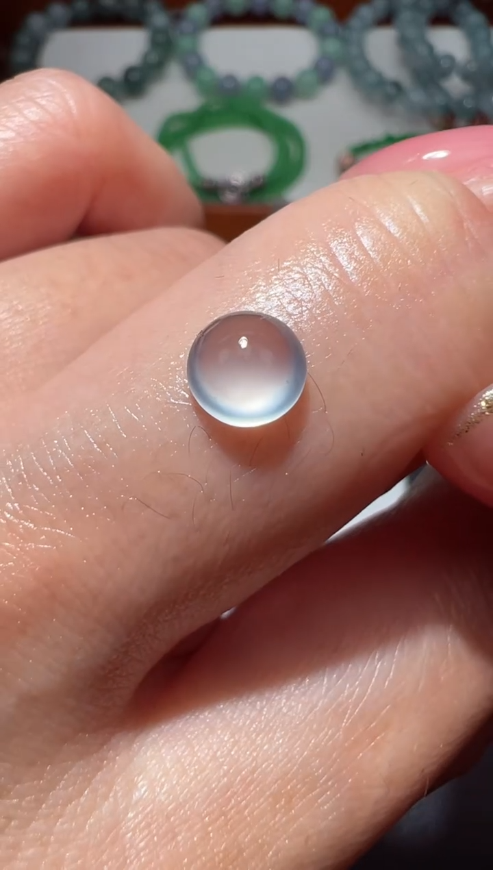 【闪购商品】定制翡翠未镶嵌6.2*3.6蛋面