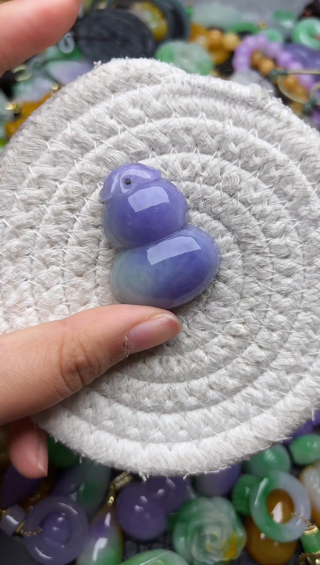 颈饰未镶嵌翡翠缅甸翡翠吊坠