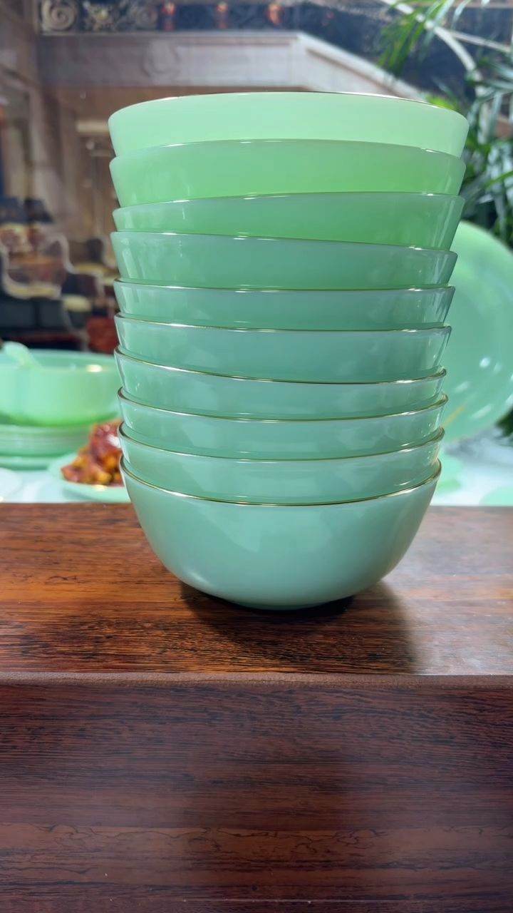 【闪购商品】.... 5.5英寸玉瓷碗10个口径13.8厘米