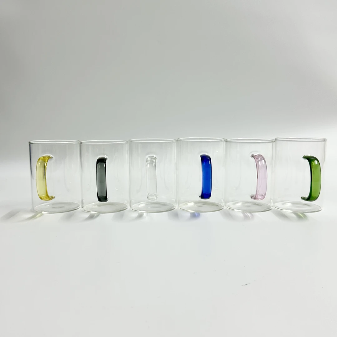 六色简约玻璃杯300ML（1套6个）Z-Z