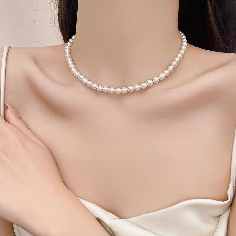 钛钢仿珍珠项链  美【风华绝代】项链301