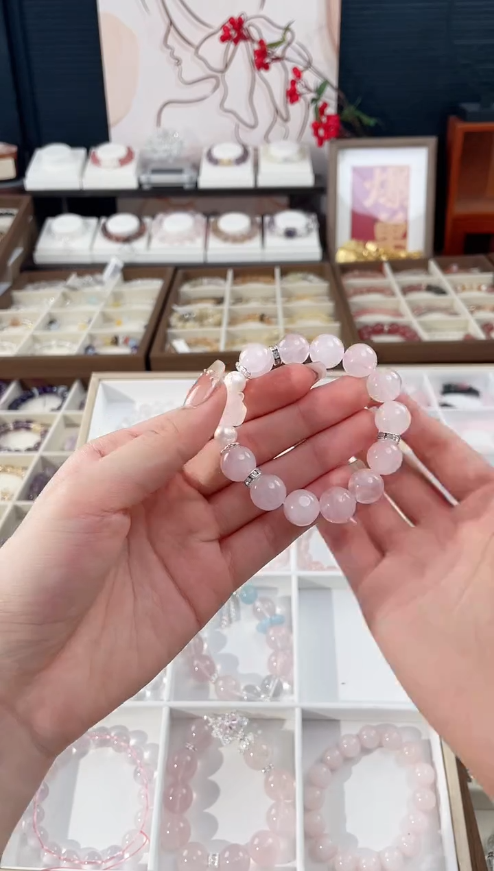 【闪购商品】水晶手链未镶嵌天然水晶单圈双圈素圈设计款气质