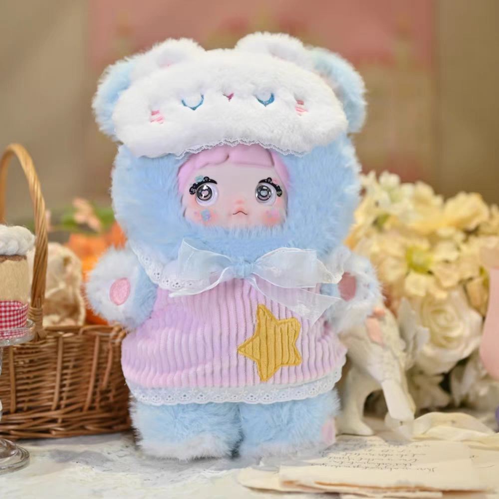 【雯雯拆盒】糯米儿晚安小熊400体系列_潮玩盲盒摆件